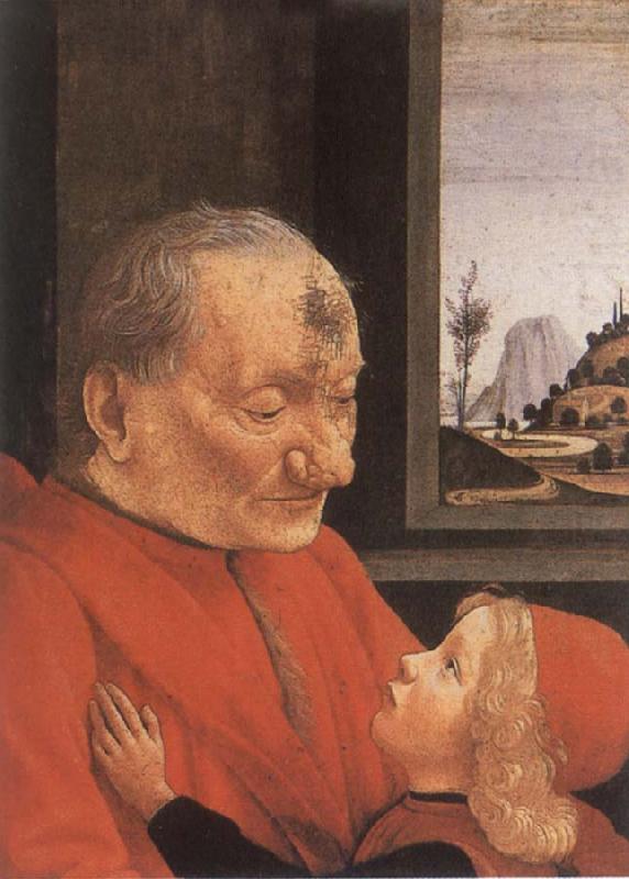 Domenico Ghirlandaio An Old man with his grandson china oil painting image